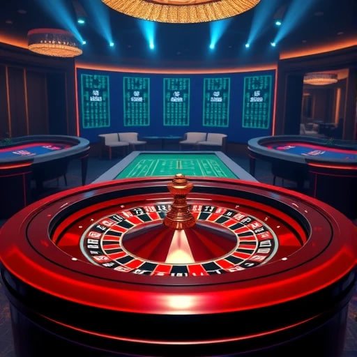Live casino game selection interface